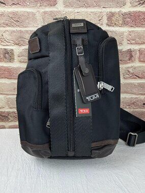 NEW Tumi Alpha Bravo Monterey Sling Shoulder Bag Black